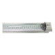 TUBO LED T8 CON BASE TRANSPARENTE 22W 120CMS