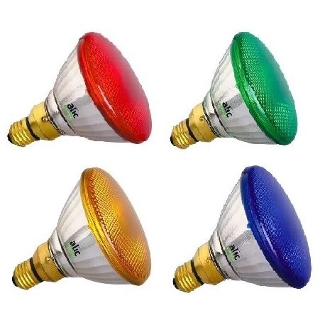 AMPOLLETA PAR 38 E27 80W VARIOS COLORES