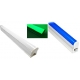 TUBO LED CON BASE T5 18W 120 CMS Y CONECTORES ( COLOR VERDE O AZUL)