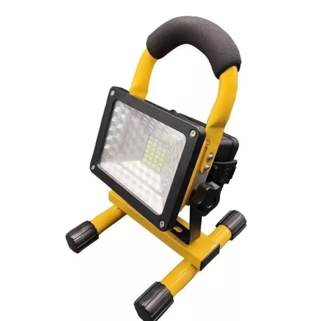 Reflector Led Recargable 100w Portátil Con Pie Baliza
