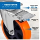 set de 4 Ruedas Industriales Para Muebles + Frenos Linkon