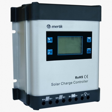 REGULADOR DE CARGA PARA PANELES SOLARES - 80A 24/48VCC